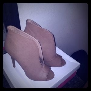 Taupe peeptoe Booties